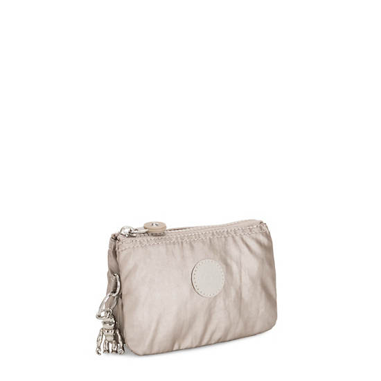 Kipling Creativity Small Metallic Pouch Táska Bézs | HU 2108CT